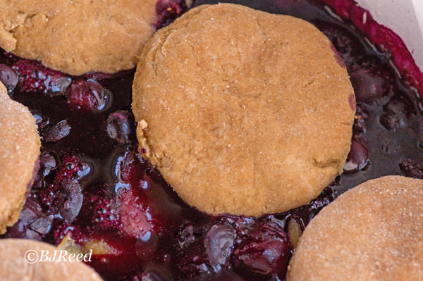 Coach BJ's Blueberry Cobbler in the Round