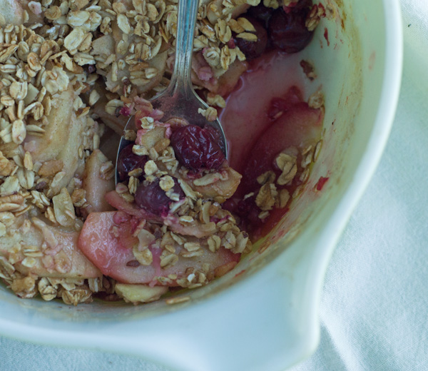 Cherry Apple Crisp