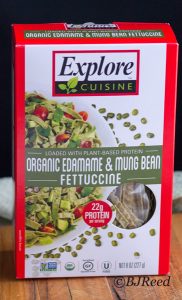 Edamame and Mung Bean Fettuccine