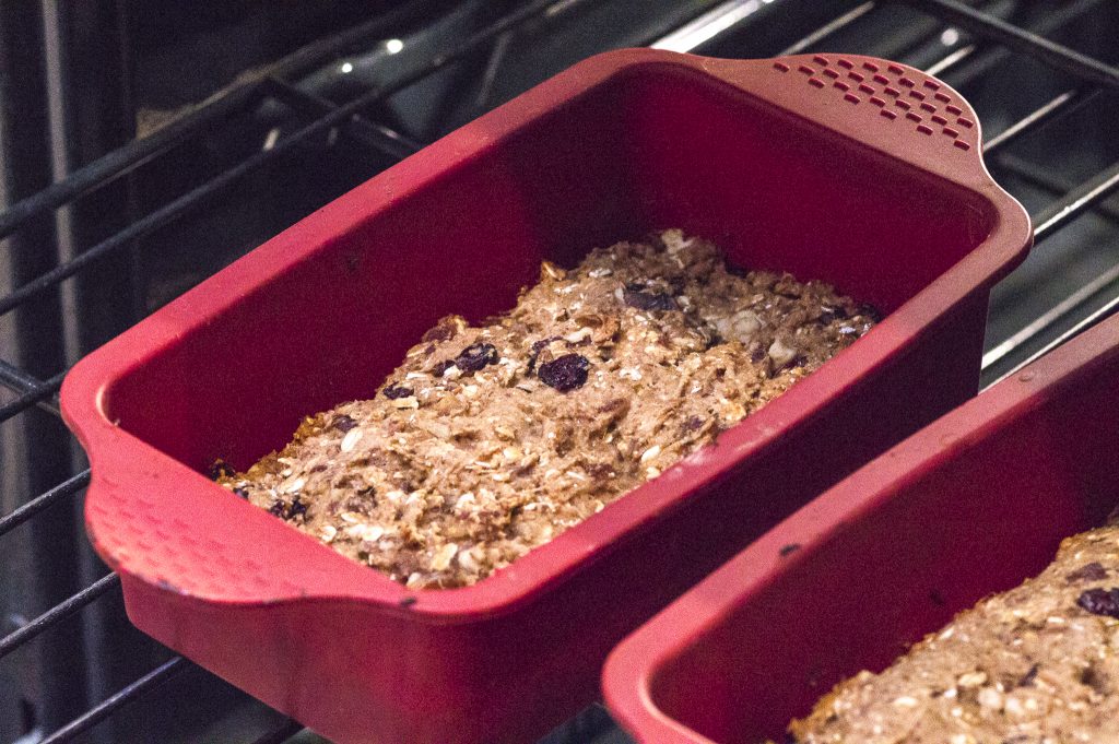 DATE WALNUT BARS OUT OF THE OVEN