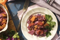 RED QUINOA, RED CABBAGE, SWEET POTATO STEW: