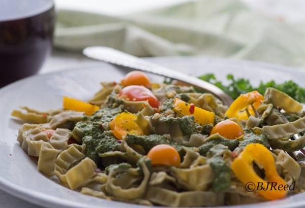 fettuccine with pesto