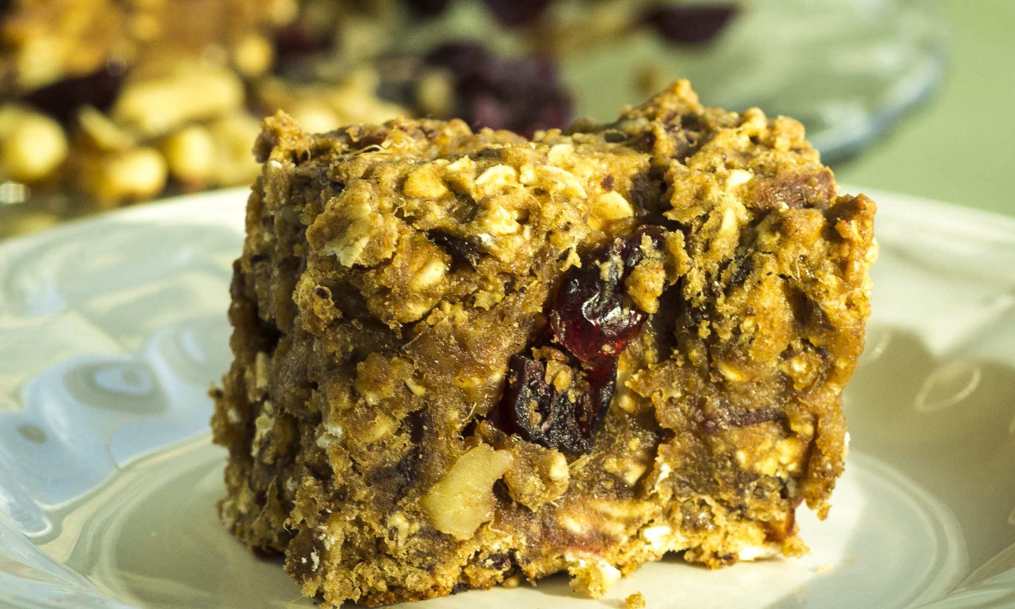 DATE WALNUT CRANBERRY BARS